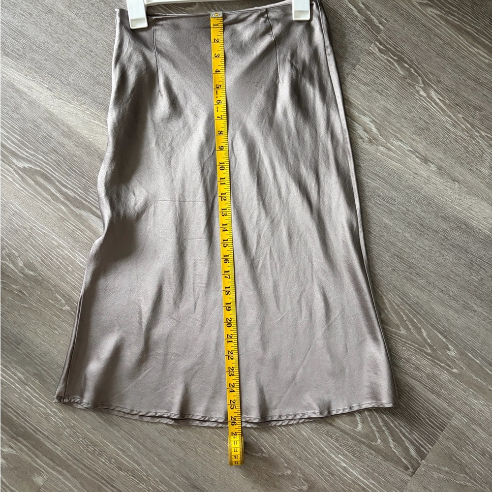 Lilysilk Silk Midi Skirt - Gray - Picture 5 of 5